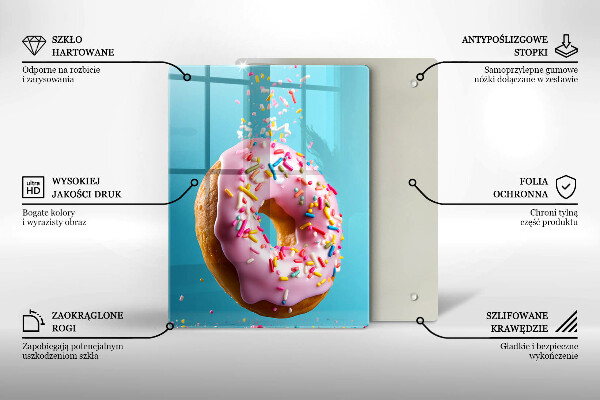 Glass worktop saver Sweet donut