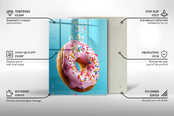 Glass worktop saver Sweet donut