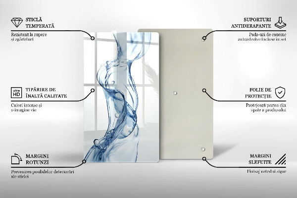 Glass worktop saver Clean water