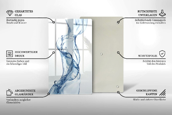 Glass worktop saver Clean water