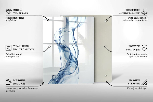 Glass worktop saver Clean water