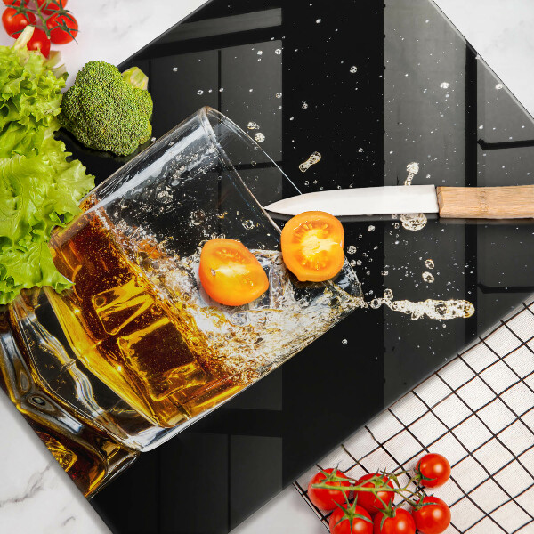 Glass worktop saver A glass of whiskey