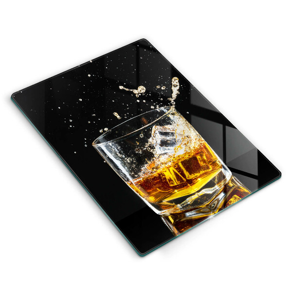 Glass worktop saver A glass of whiskey