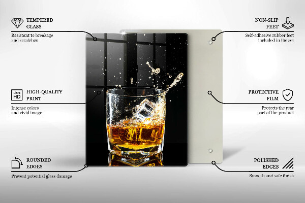 Glass worktop saver A glass of whiskey