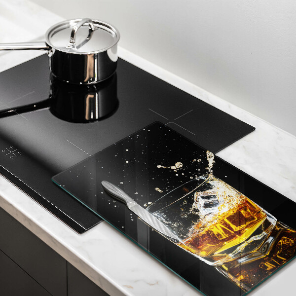 Glass worktop saver A glass of whiskey