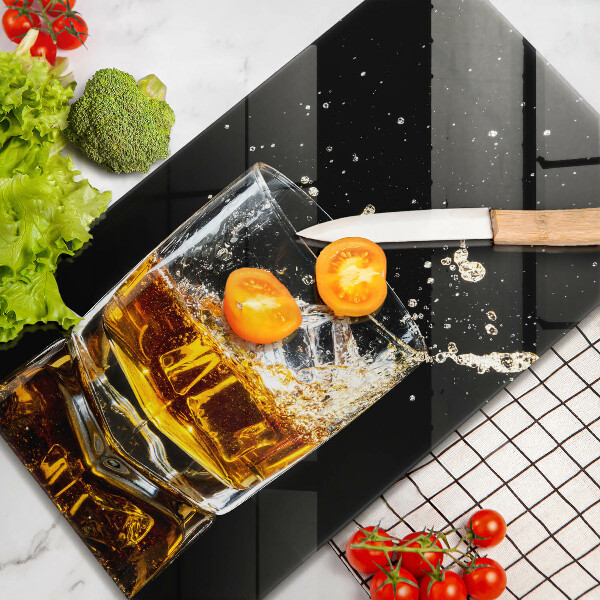 Glass worktop saver A glass of whiskey