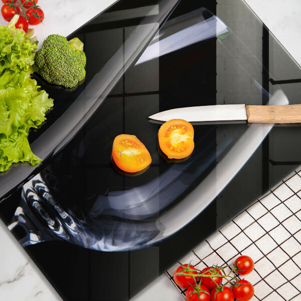 Glass worktop saver A glass and a bottle