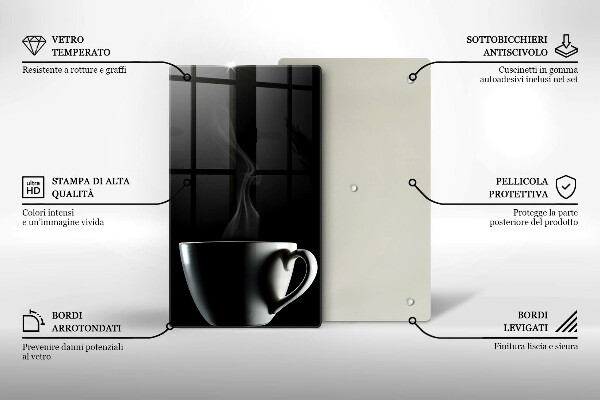 Cutting board A cup of tea