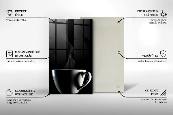 Cutting board A cup of tea