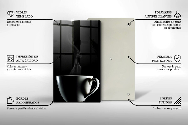 Cutting board A cup of tea