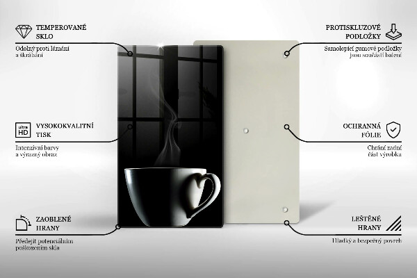 Cutting board A cup of tea