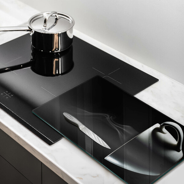 Cutting board A cup of tea