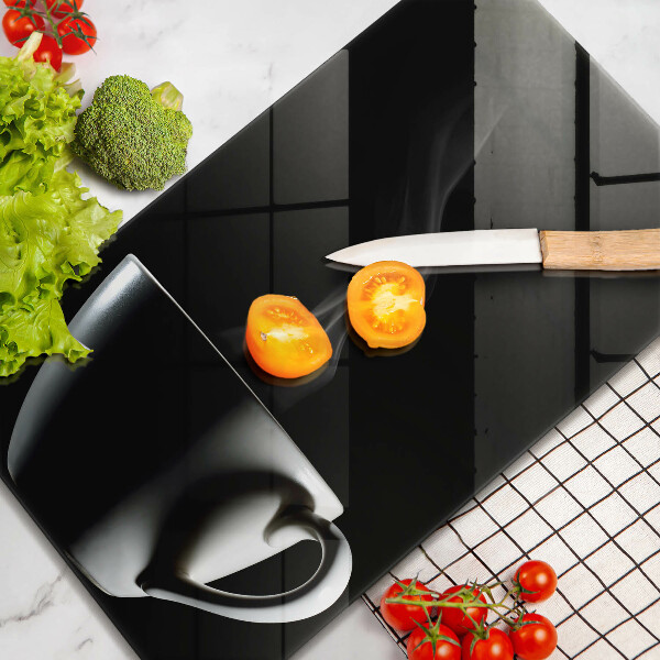 Cutting board A cup of tea