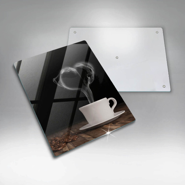 Cutting board Coffee cup heart