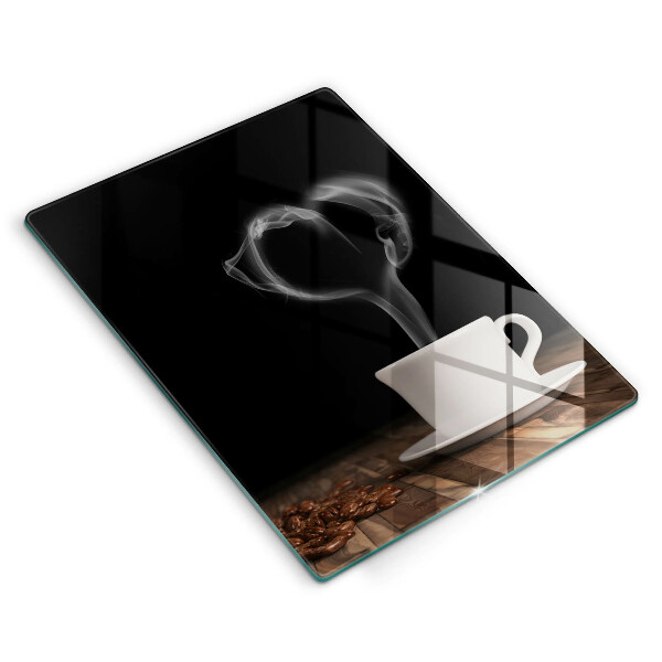 Cutting board Coffee cup heart