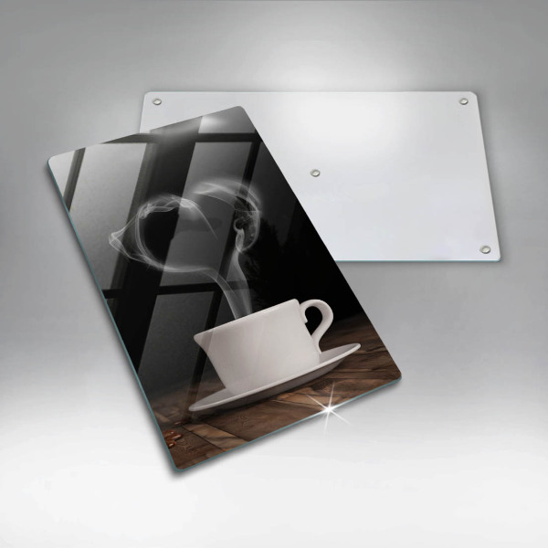 Cutting board Coffee cup heart