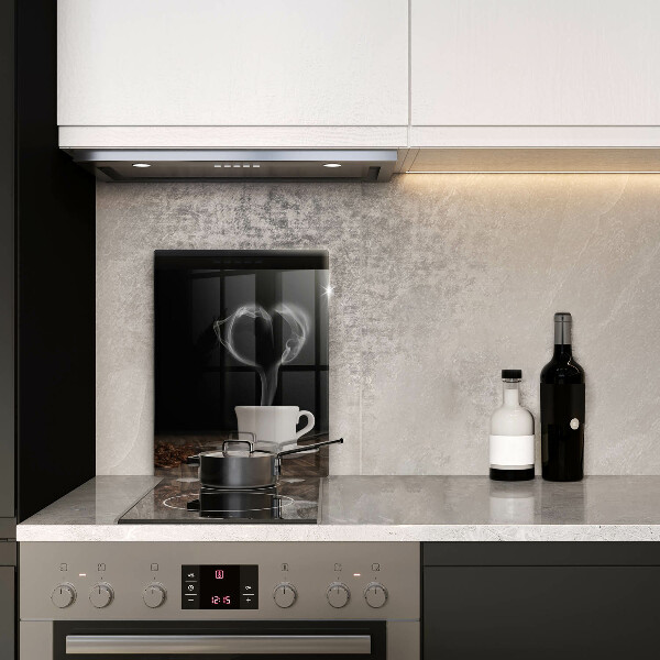 Cutting board Coffee cup heart