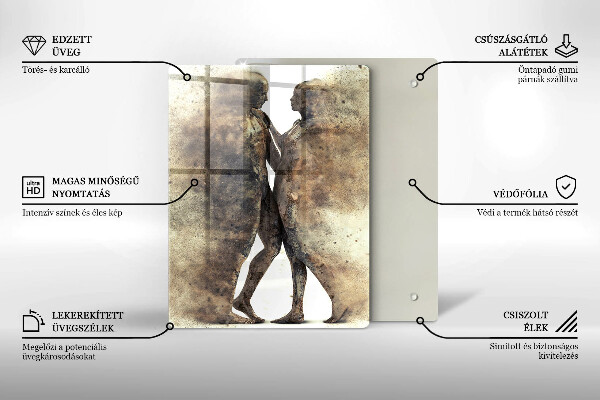 Cutting board Bodies of people in love