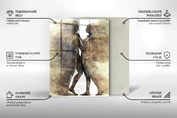 Cutting board Bodies of people in love