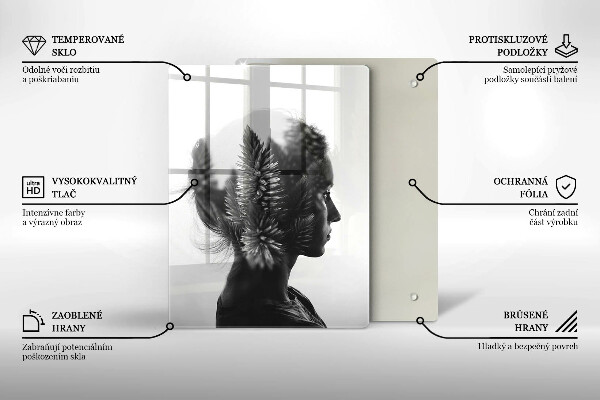 Cutting board Woman and forest