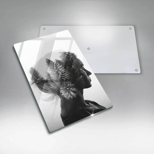 Cutting board Woman and forest