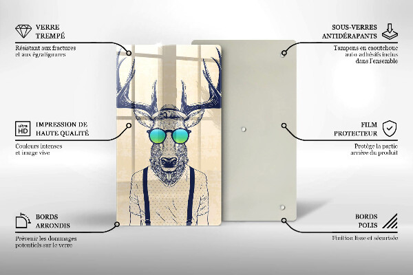 Cutting board Illustration Man Jeleń