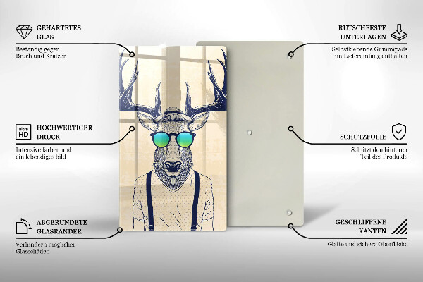 Cutting board Illustration Man Jeleń