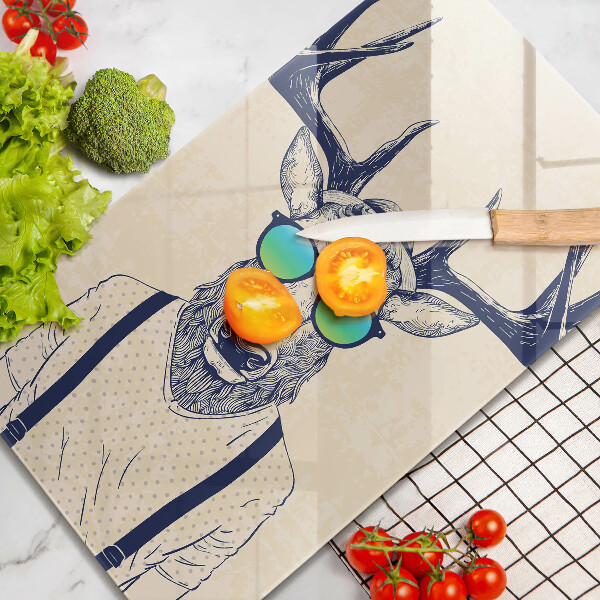 Cutting board Illustration Man Jeleń