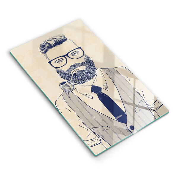 Cutting board Hipster man