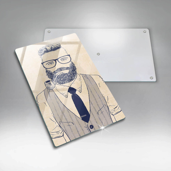 Cutting board Hipster man