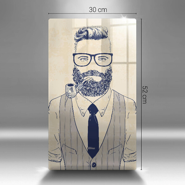 Cutting board Hipster man