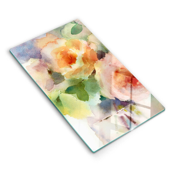 Cutting board Painted flowers