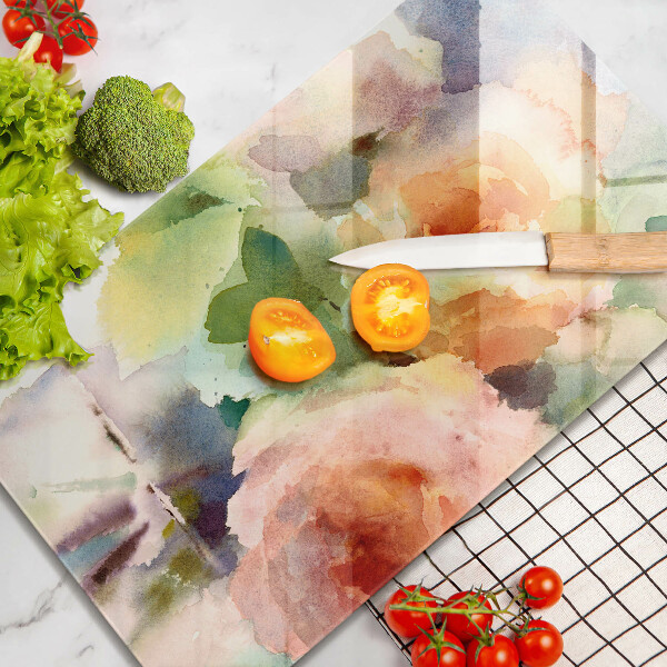 Cutting board Painted flowers