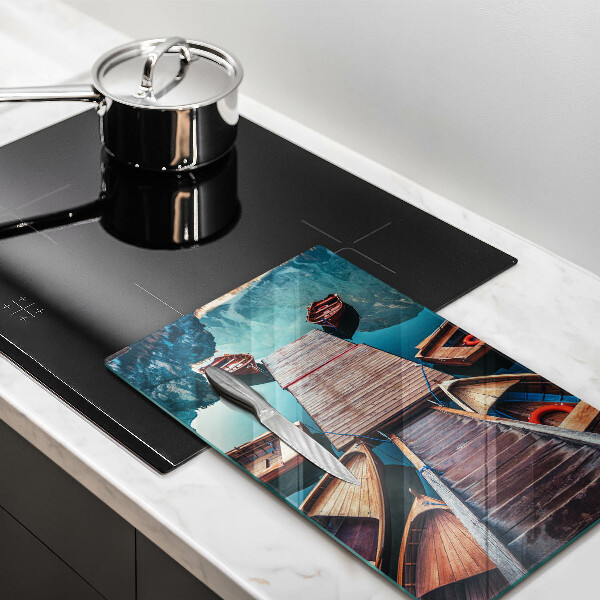 Cutting board Boats on the lake