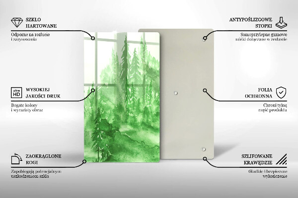 Cutting board Painted forest