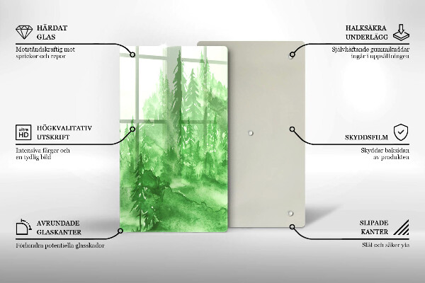 Cutting board Painted forest