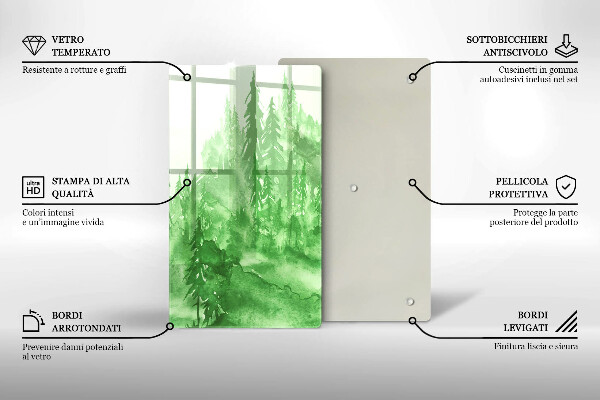 Cutting board Painted forest