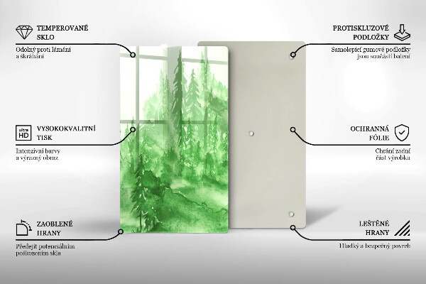 Cutting board Painted forest