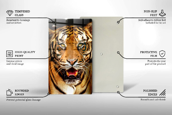 Cutting board Wild animal tiger