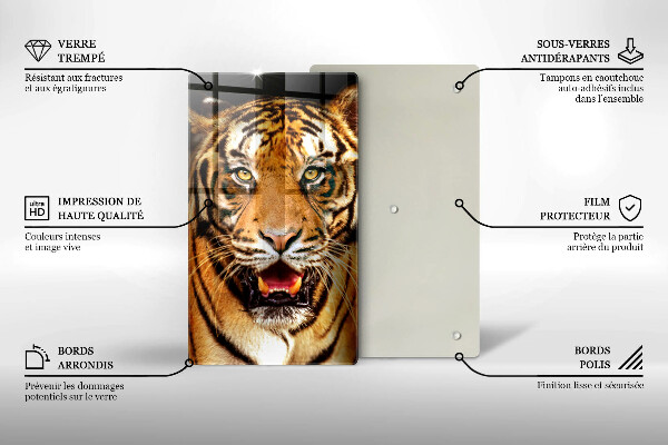 Cutting board Wild animal tiger