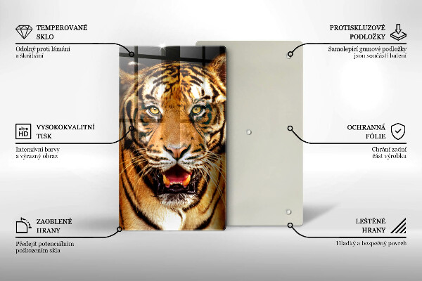 Cutting board Wild animal tiger