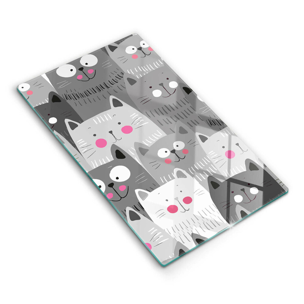 Cutting board Illustration of cats