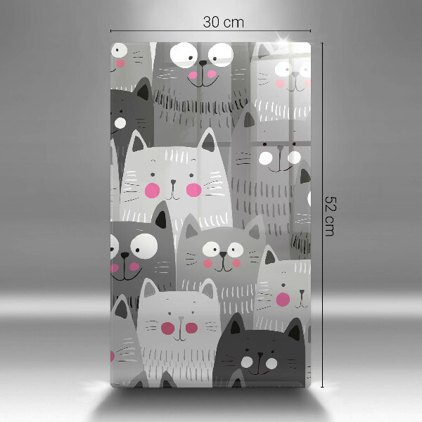 Cutting board Illustration of cats