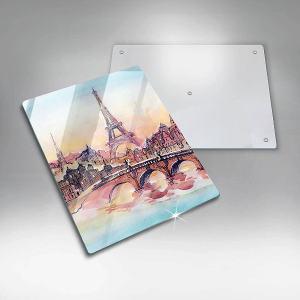 Cutting board Paris landscape Eiffel Tower