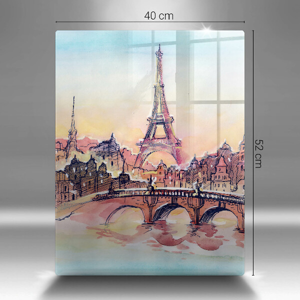Cutting board Paris landscape Eiffel Tower