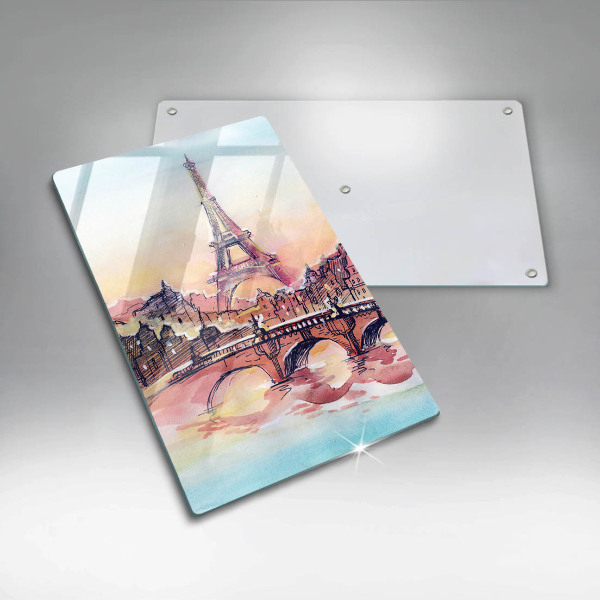Cutting board Paris landscape Eiffel Tower