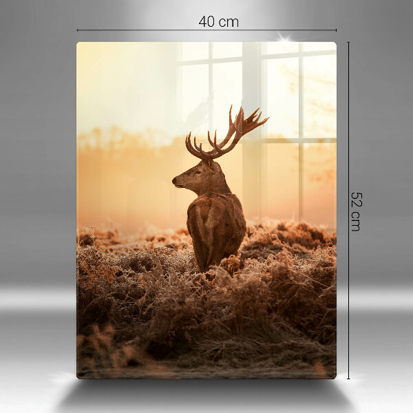 Cutting board Deer in the field