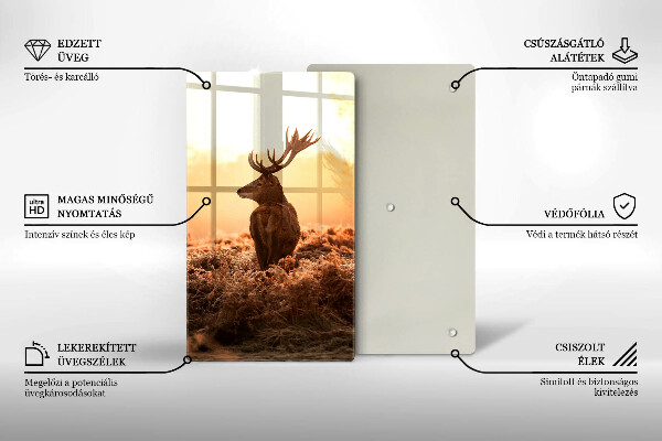 Cutting board Deer in the field