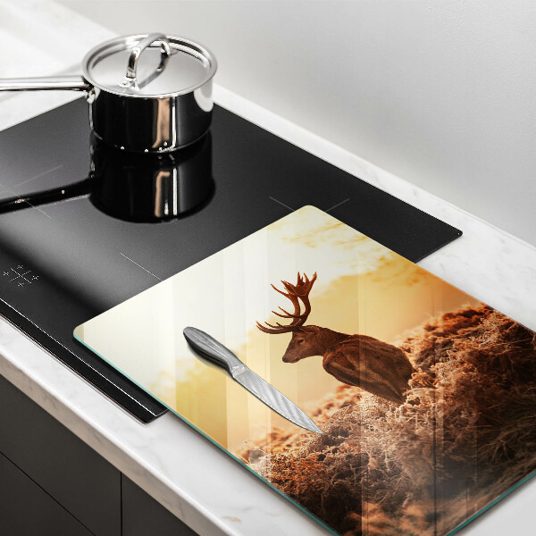 Cutting board Deer in the field