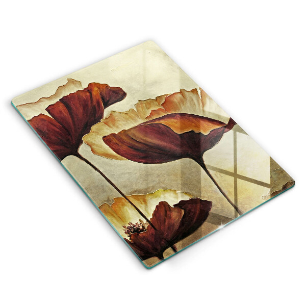 Cutting board Painted boho flowers